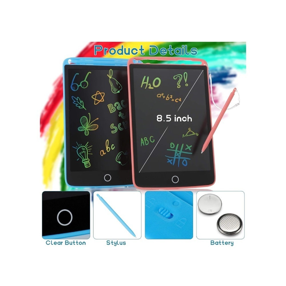 8.5 Inch LCD Writing Tablet & Stylus - Digital Doodle Pad for Kids/Notes NEW